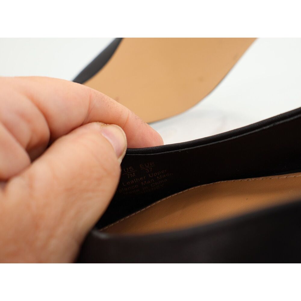 Sam Edelman Black Pointed Toe Slingback Flats - Picture 9 of 10